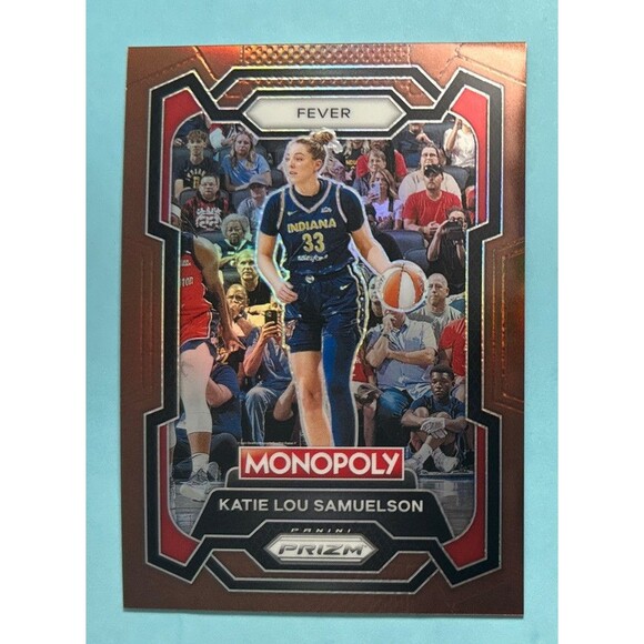 Katie Lou Samuelson Fever, 2024 Panini Prizm Monopoly #35 Copper Prizm Ser/249 - Picture 1 of 3
